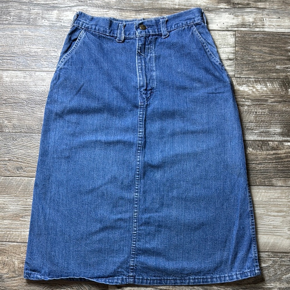 OshKosh B'gosh Women Blue Midi Pencil Skirt Casual, Size Small